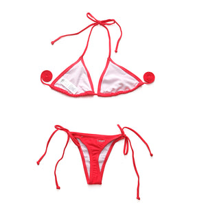 I-Glam String Brazilian Thong Style Coral  Bikini