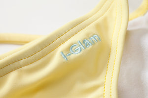 I-Glam String Thong Brazilian Light Yellow Bikini