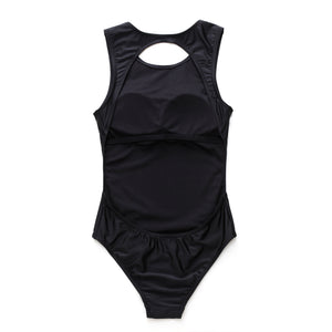 I-Glam One Piece Backless Swimsuit Black